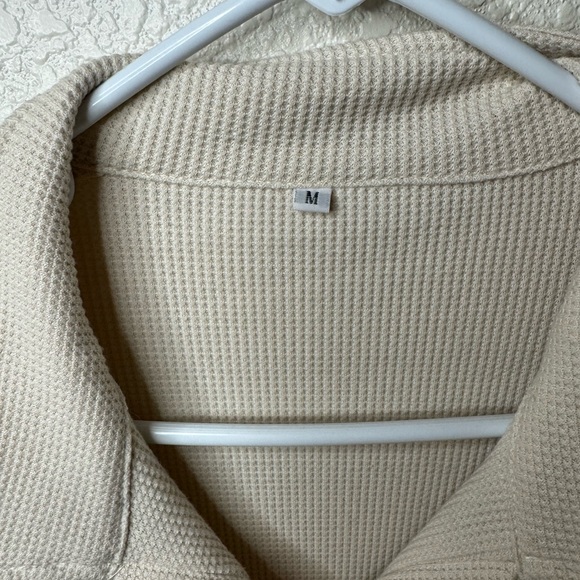 Cream Button-Up Shirt - Picture 3 of 3